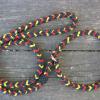 5' black with yellow and red slip leash